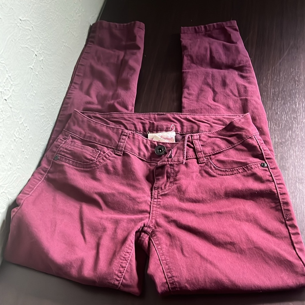 Red Camel burgundy jeans size 3